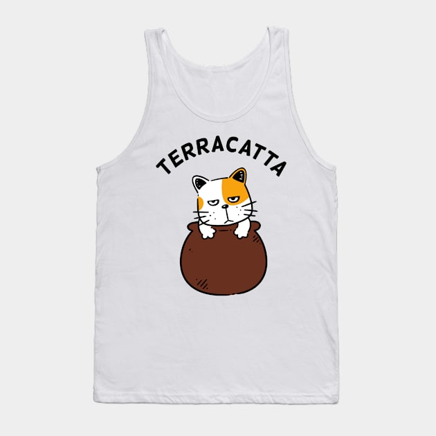 Terracatta Tank Top by Onefacecat